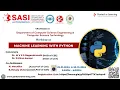 Webinar on Machine Learning with Python Sasi Institute of Technology - Pantech eLearning