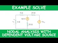 EXAMPLE SOLVE NODAL ANALYSIS WITH DEPENDENT VOLTAGE SOURCE