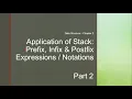 Stack Operations Part 2 using Infix Prefix and Postfix Expressions evaluation and conversion