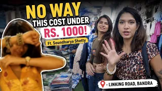 ₹1000 Shopping Challenge with Soundharya Shetty | Linking Road Bandra