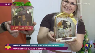 Aprenda a fazer um panetone trufado delicioso para presentear neste Natal