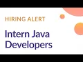 Securin Hiring Intern Java Developers