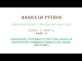 Python Fundamental Part 2 Computer Science Informatic Practices CBSE Class 11 2025-26