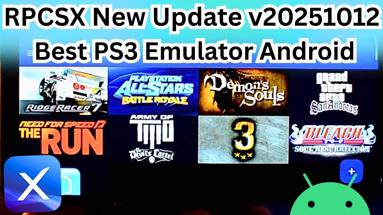 RPCSX New Update v20251012 - Best PS3 Emulator Android - Settings/Gameplay