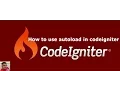 How to use autoload step by step codeigniter 3 tutorial
