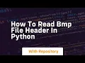 How to read bmp file header in python