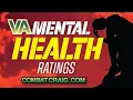 What is the average VA mental health rating