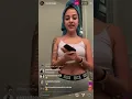 Malu trevejo nipples showing on ig live February 24 2020
