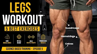 The ONLY 5 LEG Exercises You Need For Muscle Growth | Full Workout Plan