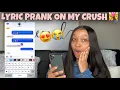 LYRIC PRANK ON CRUSH GONE RIGHT Summer Walker ft Jhene Aiko song