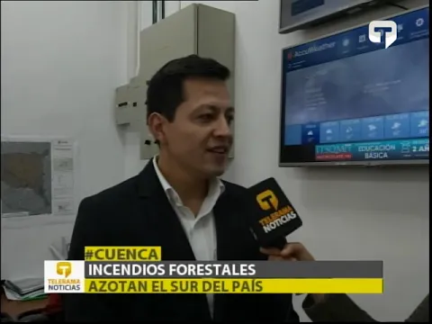 Incendios forestales azotan el sur del país