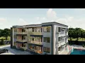 3 story building 6 units of 2 bedrooms apartment Design