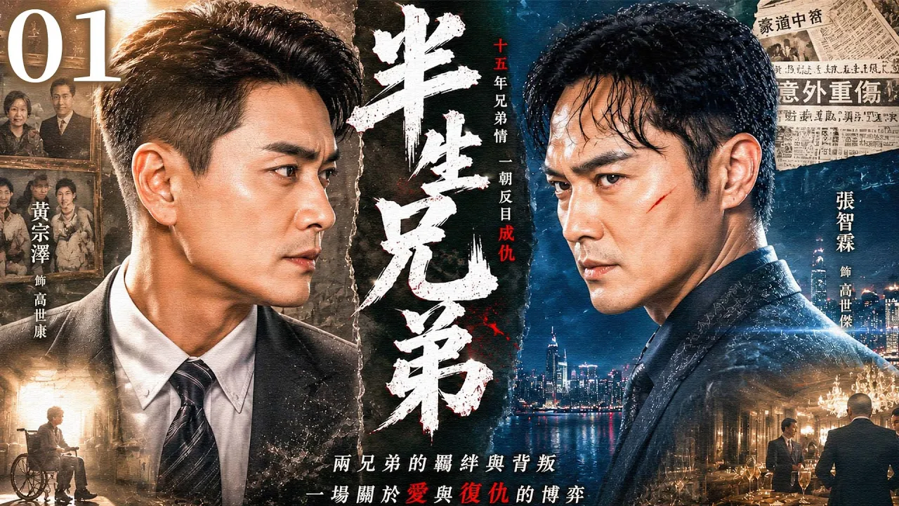 【粵語中字版】半生兄弟 01｜富家兄弟一夜敗落，#黃宗澤 苦撐家族15年，#張智霖 康復歸來只為復仇，親兄弟徹底反目！ #江華 #呂頌賢