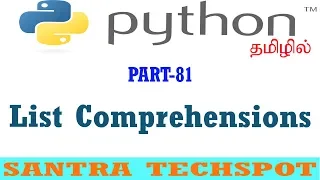 List Comprehensions in Python Python Tutorial in Tamil