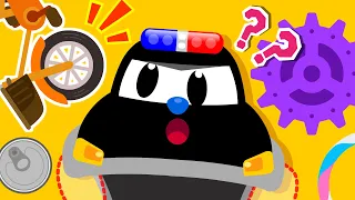 경찰차 바퀴 찾기 | 내 바퀴가 어디있지? | 경찰차동요 | 자동차동요 | 어린이 인기동요 ★ 티디키즈
