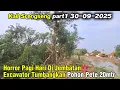 Download Lagu Horror Pagi Hari Di Jembatan‼️ Excavator  Tumbangkan Pohon Pete 20mtr Jadi Bantalan #dedimulyadi