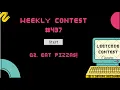 Leetcode weekly contest 437 - Q2 Eat Pizzas