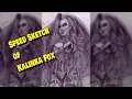 Freehand sketch of Kalinka Fox speeded up