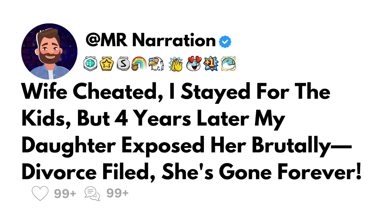 Outline Video Wife Cheated, I Stayed For The Kids, But 4 Years Later My Daughter Exposed Her Brutally—Divorce..