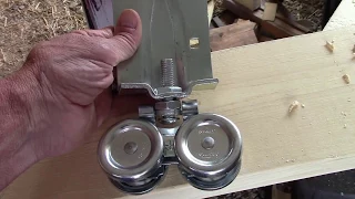 How to build install a Sliding barn door DIY