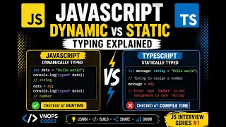 Dynamic vs Static Typing in JavaScript JS Interview Series