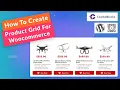 how to create product grid for woocommerce