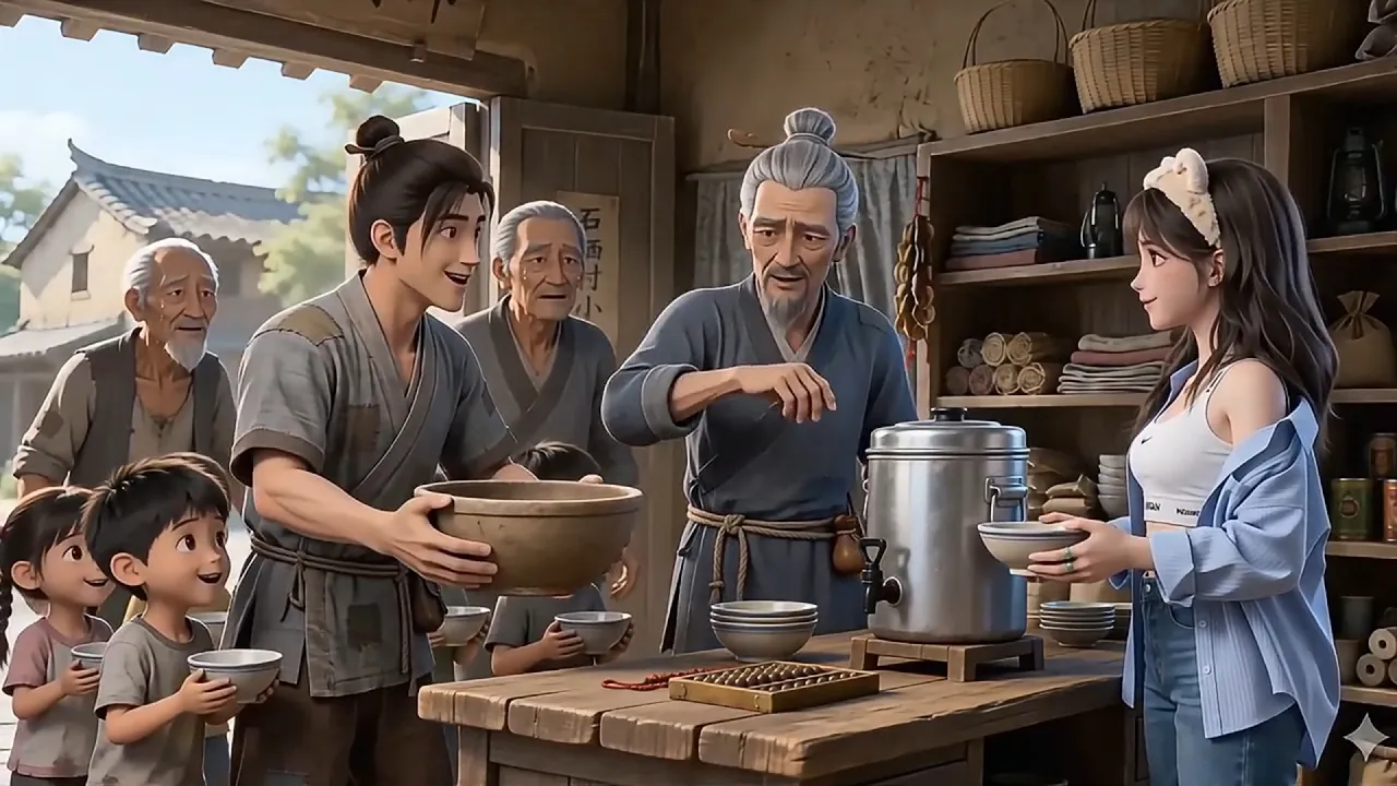 地摊零嘴小百货,搬到古代换山货
