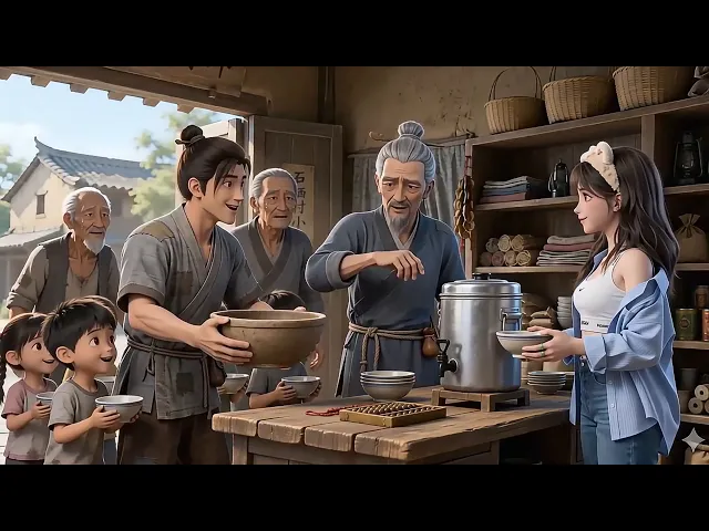 地摊零嘴小百货,搬到古代换山货