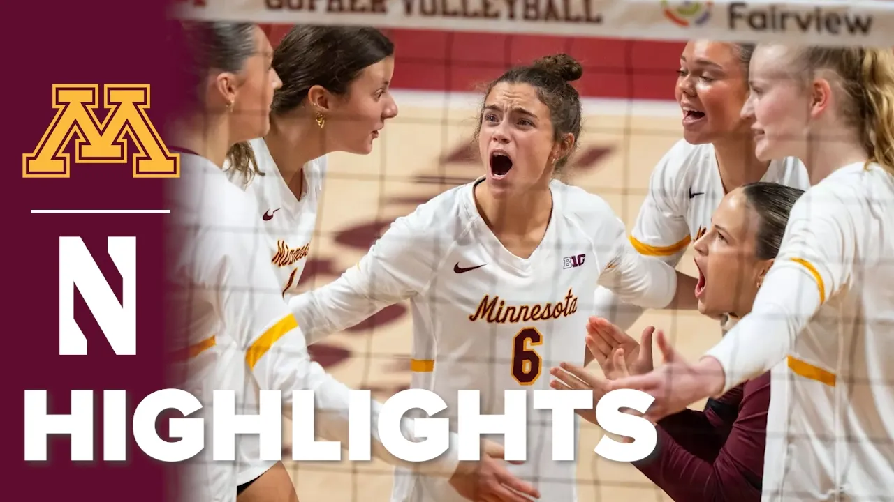 Minnesota vs. Northwestern | NCAA Volleyball Highlights | Oct. 1, 2026