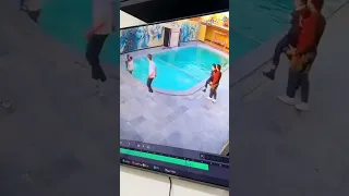 شوفو منصور شلون ينقذ ابنه من غرق استوريات زينب صباح 