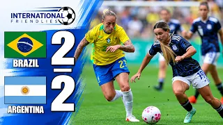 Brazil vs Argentina HIGHLIGHTS & GOALS | Women's International Friendly 14.10.2026