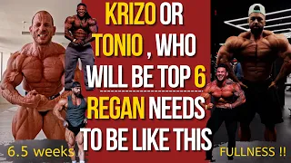 Michal Krizo looks Scary Biggest ever Tonio Burton guest posing Regan has to show up like this