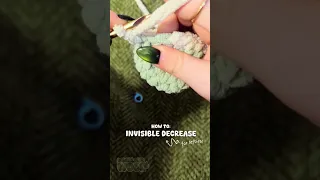 How to Invisible Decrease for Left Handed Crocheters