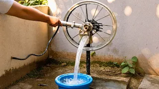 Easy DIY Water Pump With PVC and a Bike Homemade Engineering by OficinaGaragem