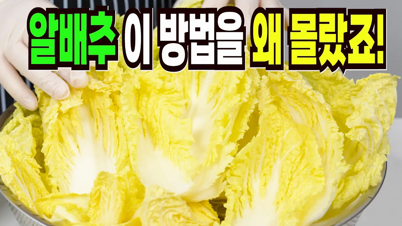 알배추 겉절이와 무김치