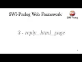 Prolog Web Framework - Episode 3