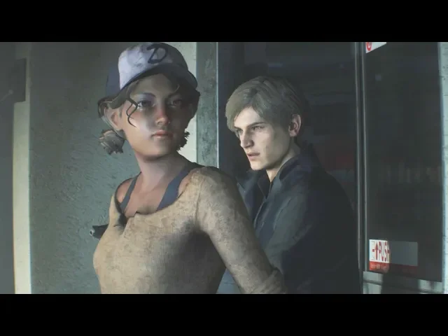 Clementine Meets Leon Kennedy While Looking for AJ in Raccoon City
