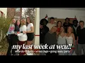 MY LAST WEEK AT WEST CHESTER UNIVERSITY shopping friends goodbyes more