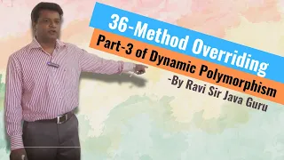 36 - Method Overriding in Java Part-3 Dynamic Polymorphism
