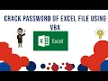 Crack Excel password using VBA
