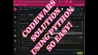 Python - int32 to IPV4 kata 5 codewars challenge solution using Python Python programming