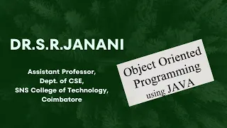Class Object OOP using JAVA SNS Institutions