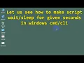 in bat file script