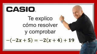 Ecuaciones lineales o de primer grado | Ej. 6 #julioprofe y #casio
