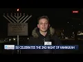 SU Students Celebrate the Second Night of Hannukah News Live at 6