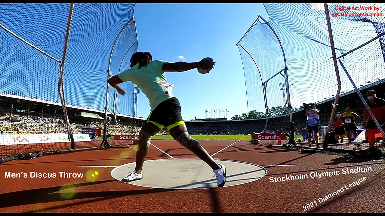 Men's Discus Throw.  Stockholm Olympic Stadium.  Diamond League.  July 4, 2021.