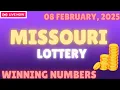 Missouri Midday Lottery Results For - 08 Feb 2025