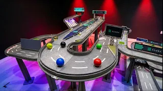 MARBLE RACE: 18 METERS OF CHAOS 🔥 6-Color Knockout LEDs, Toll Gate, Obstacles