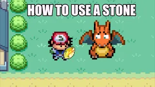 How do you even use an Evolution stone in Pokemon?