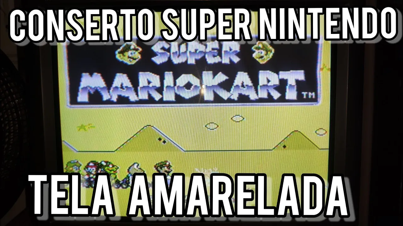 Consertando Super Nintendo com imagem amarela!